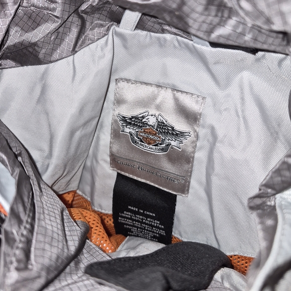 Harley Davidson Womens Mid Point Colorblock Water Proof Rain Suit Size Large - Picture 5 of 10
